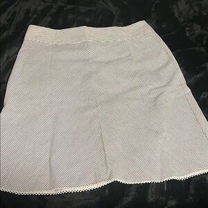 I.N. San Francisco Black and White A-Line Skirt